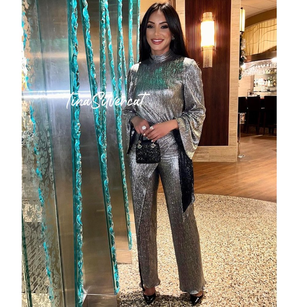 BLOGGER'S FAVE! Zara Limited Edition Sparkly Silver Wrap Front Pants SZ XS NWT - Picture 1 of 14